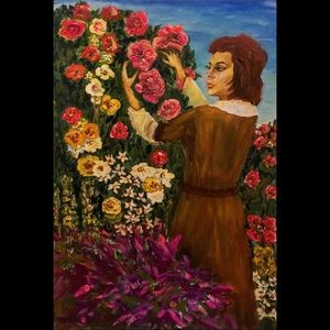 Signed Acrylic Painting on Canvas by L. Pilarski